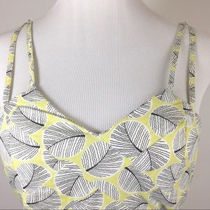 Anthropologie Odille smocked back tank